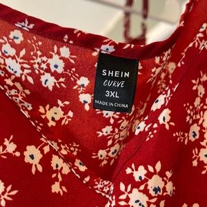 Sheen curve size 3X sleeveless baby doll shirt